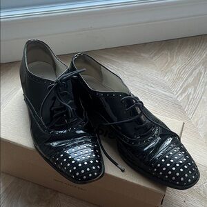 Fratelli Rossetti Black Patent Leather Women's Oxfords